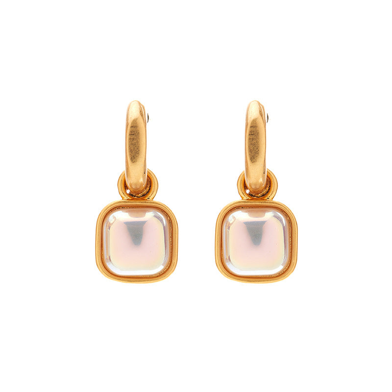 INS Minimalist High-Gloss Mabel Pearl Earrings